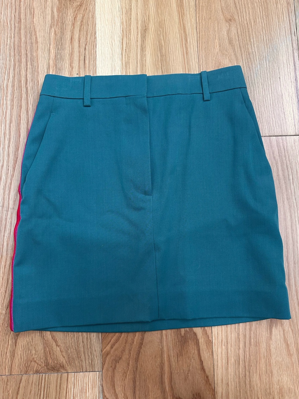 Calvin Klein 205 Made in Italy Teal Mini Skirt